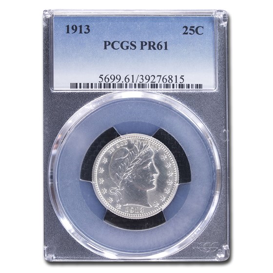 1913 Barber Quarter PR-61 PCGS 1913 Barber Quarter PR-61 PCGS
